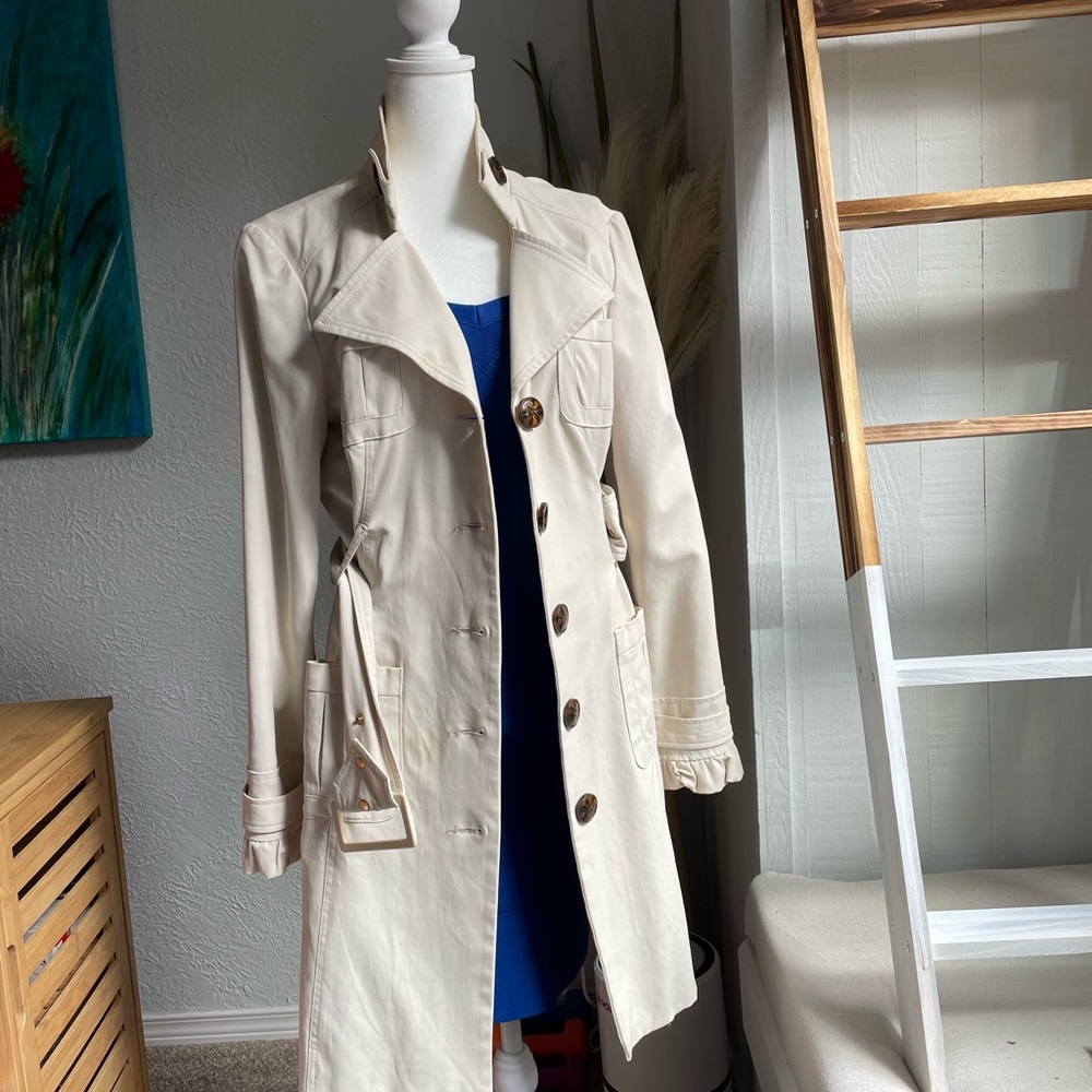 Off-white Sugarfly button up and belted jacket